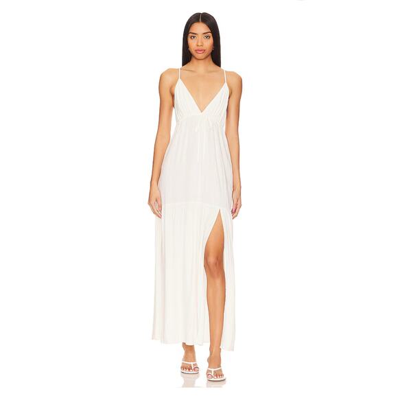 NWT! L*Space Victoria Coastal Beachy Maxi Dress in Cream - Size Small - Picture 7 of 12